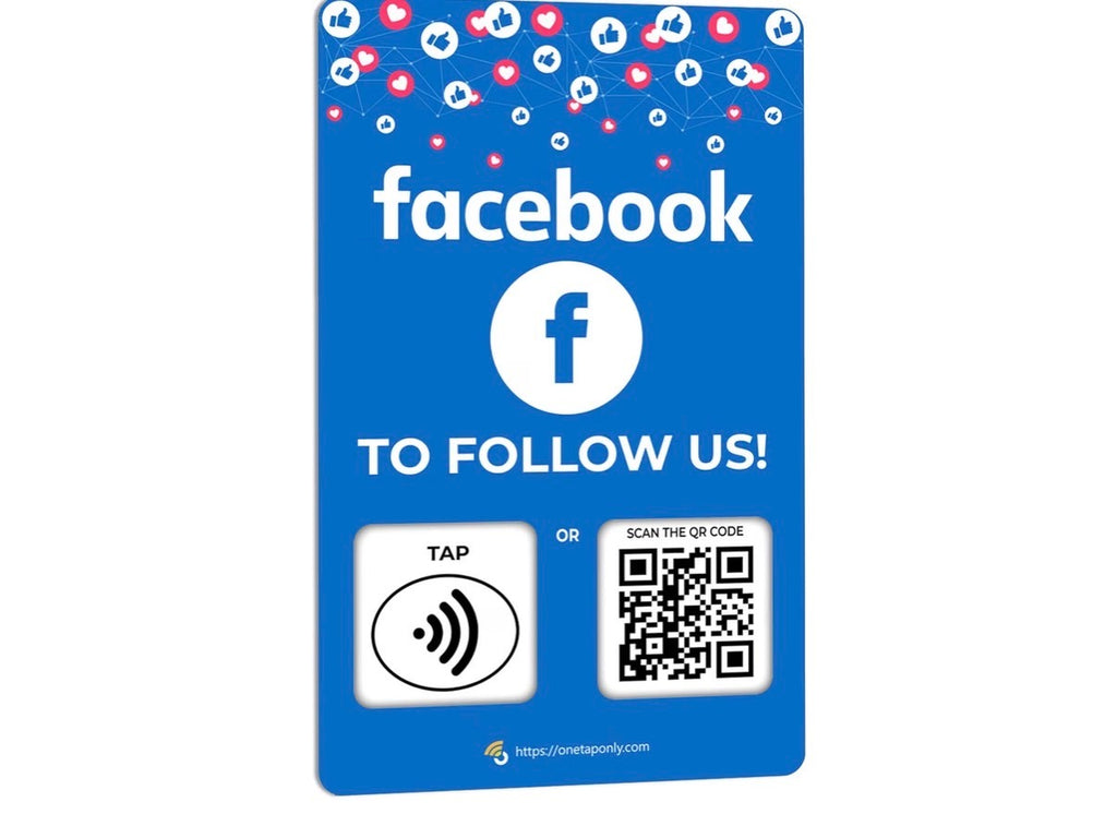 Facebook Review Cards NFC
